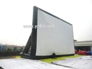 จอภาพยนตร์ทำให้พองกลางแจ้งสำหรับการฉายภาพ